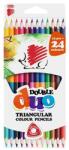 ICO Színes ceruza ICO Süni Duo háromszögletű kétvégű 12 színű (7140152000)