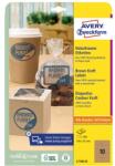 AVERY Etikett AVERY L7108-25 105x57 mm újrahasznosított barna kraft 25 íves (L7108-25) - vectraline
