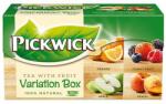 Pickwick Fekete tea PICKWICK ízesített zöld variációk narancs-erdei gyümölcs-alma-őszibarack 20 filter/doboz