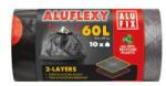 Alufix Szemeteszsák ALUFIX 60L Aluflexy dupla rétegű fekete 33 mikronos 10 darabos (MSZ60ALUFLEXYUNINEW) - vectraline