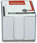 OPTIMA Kockatömb fehér OPTIMA 9x9x9 cm műanyag tartóban (22945) - vectraline