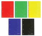 Optima Spirálfüzet vonalas OPTIMA A/4 80 lapos perforált lyukasztott (21393)