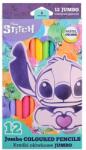 COOLPACK Színes ceruza COOLPACK Lilo és Stitch jumbo háromszögletű 12 darabos pasztell dobozos (R92030PTR) - vectraline