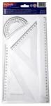 Nebulo Vonalzókészlet NEBULO 30 cm vonalzóval 4 darabos (VK-4-30)