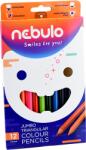 Nebulo Színes ceruza NEBULO Jumbo háromszögletű 12 darabos (JSZC-TR-12) - vectraline