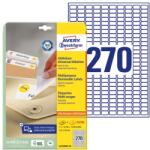 AVERY Etikett AVERY L4730REV-25 17, 8x10mm visszaszedhető 6750 címke/doboz 25 ív/doboz (L4730REV-25) - vectraline