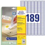AVERY Etikett AVERY L4731REV-25 25, 4x10mm visszaszedhető 4725 címke/doboz 25 ív/doboz (L4731REV-25) - vectraline