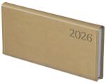 TopTimer Zsebnaptár TOPTIMER Traditional T030 fekvő fehér lapos bézs 2026 (T030T-007) - vectraline