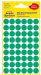 AVERY Etikett AVERY 3143 jelölőpont 12mm zöld 270 darabos (3143) - vectraline
