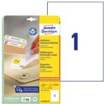 AVERY Etikett AVERY L4735REV-25 210x297mm univerzális visszaszedhető 30 címke/doboz 30 ív/doboz (L4735REV-25) - vectraline