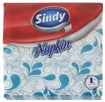Sindy Szalvéta SINDY 1 rétegű 45 lapos 33x33 cm türkiz motívumos (KSC10451181)
