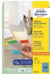 AVERY Etikett AVERY L6048-20 25, 4x10 mm univerzális visszaszedhető kék 20 íves (L6048-20) - vectraline
