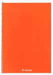 Fortuna Spirálfüzet vonalas FORTUNA Monocolor A/5 70 lapos narancssárga (01.02116) - vectraline