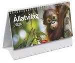 TopTimer Asztali naptár képes TOPTIMER T058 álló fehér lapos Állatvilág 2026 (T582P-00P) - vectraline