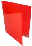 KARTON P+P Gyűrűskönyv A/4 20 mm 4 gyűrű átlátszó piros (2-144) - vectraline