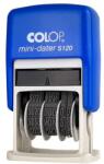 COLOP Bélyegző dátum COLOP S120 Mini betűvel kék ház fekete párna (BE01051200) - vectraline