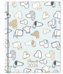 PLANALL Határidőnapló PLANALL Mini A/6 heti keményfedelű aranyozott Good boy 2026 (21565) - vectraline