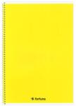 Fortuna Spirálfüzet vonalas FORTUNA Monocolor A/4 70 lapos sárga (01.02132) - vectraline