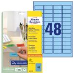 AVERY Etikett AVERY L6039-20 45, 7x21, 2mm univerzális visszaszedhető kék 960 címke/doboz 20 ív/doboz (L6039-20) - vectraline