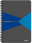 Leitz Spirálfüzet kockás LEITZ Office A/5 90 lapos PP borítóval kék (44981035/44980035)