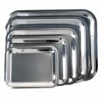  Tálca szögletes rozsdamentes acél krómozott 45 x 35, 5 cm (1605SIS005) - vectraline