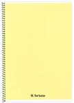 Fortuna Spirálfüzet vonalas FORTUNA Monocolor A/4 70 lapos pasztell sárga (01.02140) - vectraline