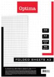 OPTIMA Rovatolt ív OPTIMA A/3 franciakockás 60 g 200 ív/csomag (28402) - vectraline