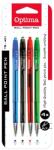 Optima Golyóstoll készlet OPTIMA nyomógombos TB 401 0, 7 mm vegyes színek 4 darabos (10995) - vectraline