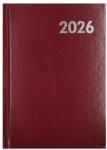 Alisca Határidőnapló ALISCA B/6 napi fehér lapos bordó 2027 (260602/BO) - vectraline