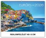 REALSYSTEM Falinaptár REALSYSTEM 460x320mm fekvő Európa 2026 (6091-EU) - vectraline