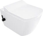 Deante Blur, bidé funkciós WC-csésze 525x372x349 mm, matt fehér fényes-fekete, DEA-CDZ_6WNW (CDZ_6WNW)