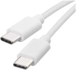 EMOS SM7027W USB-C 2.0 / USB-C 2.0, 1 m, fehér töltő- és adatkábel (SM7027W) - bestbyte