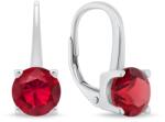 Brilio Silver Stílusos ezüst fülbevaló piros cirkónium kövekkel EA131W