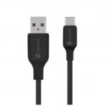 Tactical Stitch Thread kábel USB-A/USB-C 1m fekete - aqua