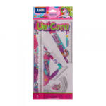 Junior Vonalzó készlet Honun S30 unikornis témával, 4 darabos (131461) (131461)