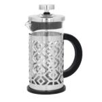 ramiz Stílusos kávé- és teakészítő - 600 ml, üveg és fém kombinációval (LUT1472)