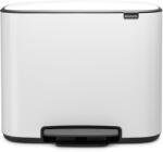 Brabantia Pedálos szemetes, 3 rekeszes, fehér, rozsdamentes acél, 3x11 l, Bo, Brabantia (121005)
