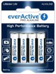 everActive 4 darab R6 AA alkáli elemkészlet, everActive Pro Alkaline