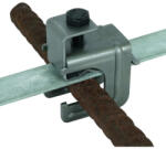 DEHN VK DB 6.20 8.10 FL30 BSB STBL Nyomó-kengyelkapocs St/feketeacél D 6-20 mm-hez vagy Fl 30x3-4 mm-hez 308031 (308031)
