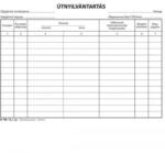 Pátria Útnyilvántartó 50 lapos tömb A/5 fekvő