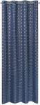 Eurofirany Cube mintás dekor függöny Sötétkék 140x250 cm (HS372548)