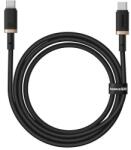 Baseus Cablu alimentare si date Baseus Dura, USB Type-C la USB Type-C, 100 W, 1m (Galben/Negru)