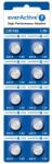 everActive AG12 LR43 LR1142 G12 186 alkáli gombelem 10 db