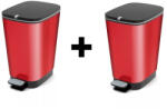 Keter 2db Chic pedálos metal red szemetes 30 L piros AKCIÓS