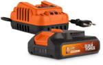Powerplus POWDP90620 Töltő, 20 V/40 V 2, 0Ah + Akkumulátor, 20 V Li-Ion, 2, 0 Ah