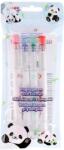 STRIGO Set 4 evidentiatoare 2 in 1 cu stampila Strigo SSC490, Motiv panda (SSC490)