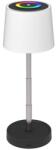 Platinet Lampă de masă RGB, 2W, înălțime reglabilă, 5500K, 160 Lumen, baterie, 1200 mAh, IP44, alb (PTL45RGB)