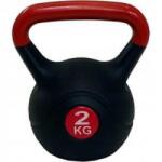 SPARTAN Kettlebell súlyzó, vinil, 2 kg, fekete-piros (S-1646)