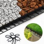 Bradas Kerti szegély, 45mm, gyepszegély, 100cm, fekete (OBRB45)