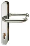 FSB Set manere pentru usi profilate 06 7816, placa lunga ovala, 245x35mm, patrat 8mm, PZ, aluminiu F1, FSB (0067816001120105)